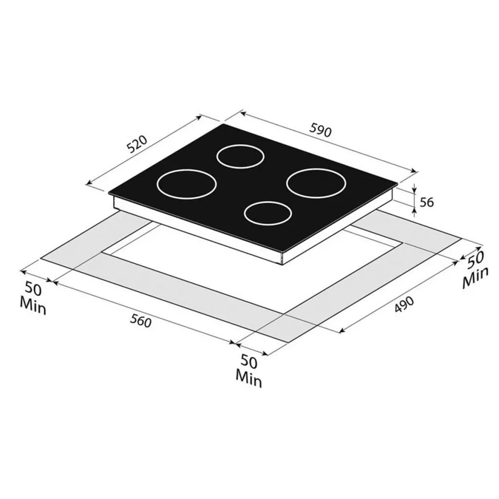 Варочная поверхность Freggia HCFI64W - 6