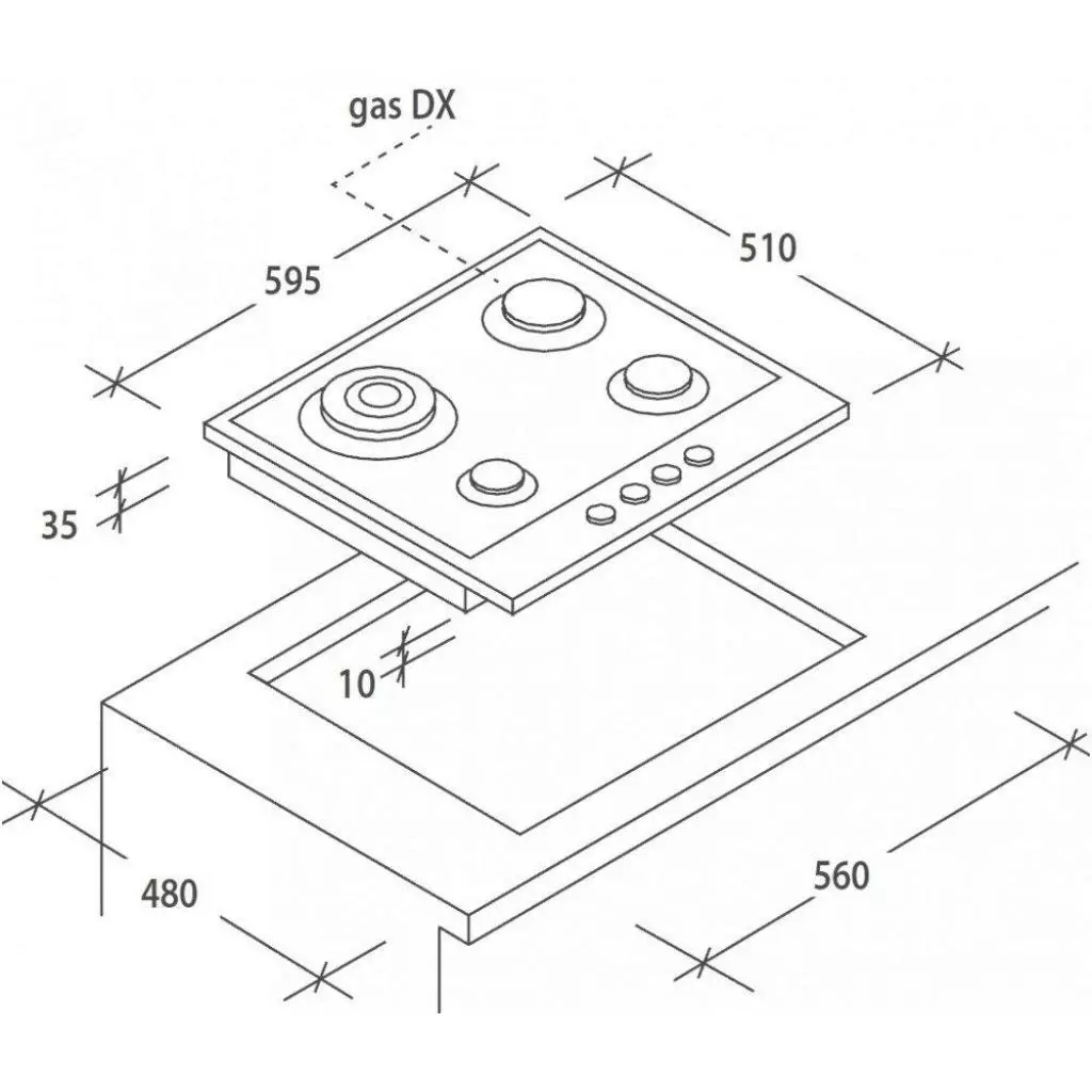 Варочная поверхность Candy CPGC64SWPGHG - 2 Варочная поверхность Candy CPGC64SWPGHG - 2