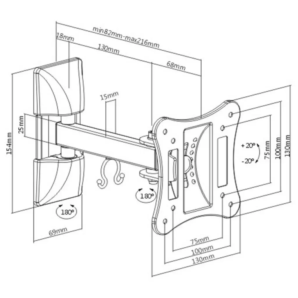 Кронштейн Brateck LPA51-111 - 1 Кронштейн Brateck LPA51-111 - 1