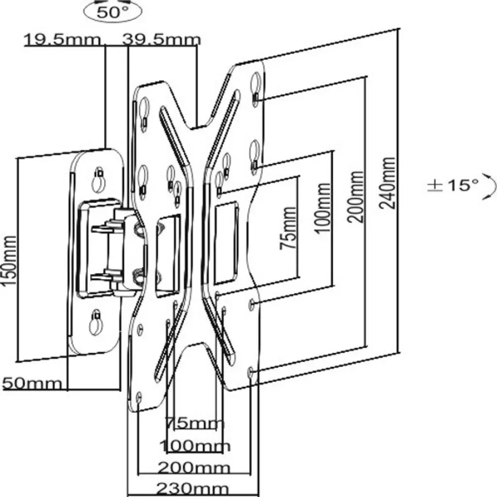 Кронштейн Brateck LDA11-220 - 1 Кронштейн Brateck LDA11-220 - 1