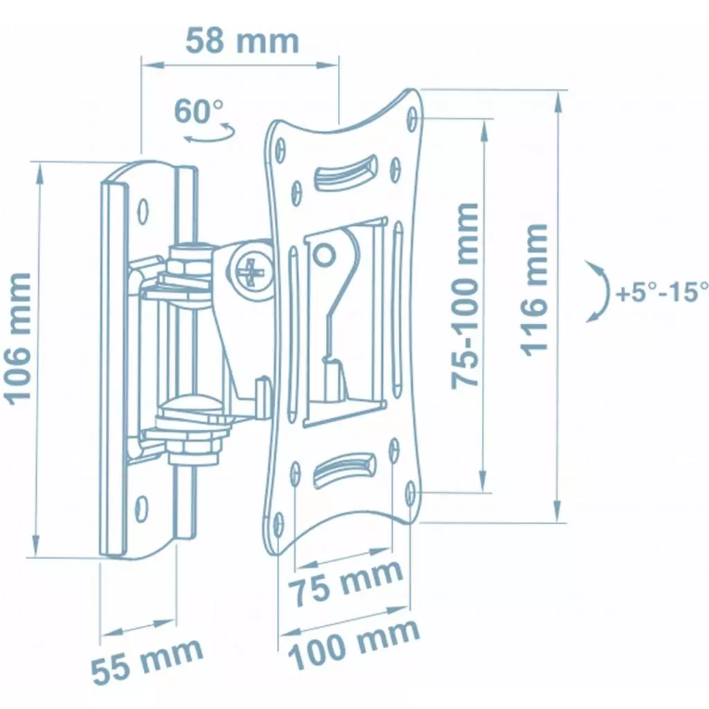 Кронштейн Walfix R-243B - 1 Кронштейн Walfix R-243B - 1