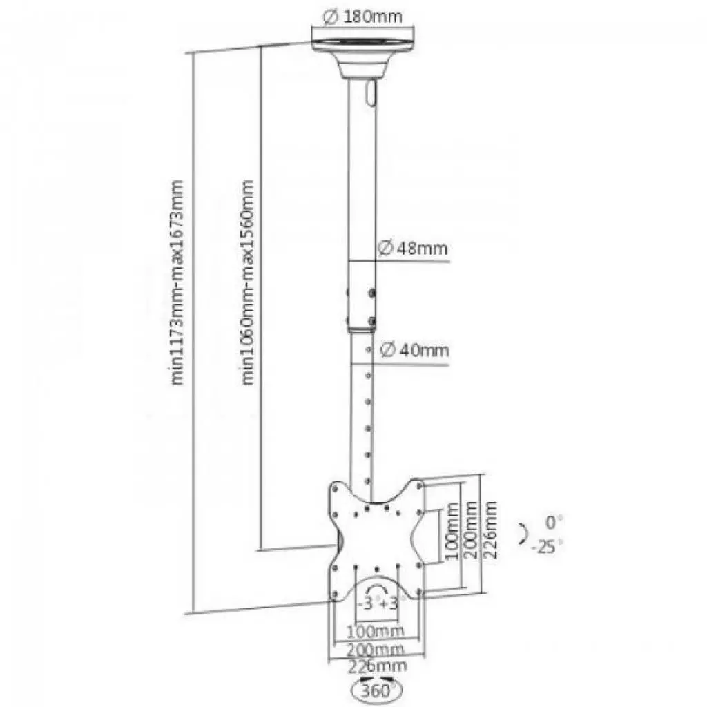 Кронштейн ITech Celb-52L - 1 Кронштейн ITech Celb-52L - 1