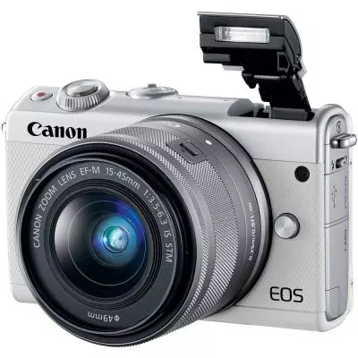 Цифровой фотоаппарат Canon EOS M100 15-45 IS STM Kit White (2210C048) - 6