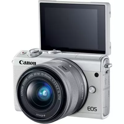 Цифровой фотоаппарат Canon EOS M100 15-45 IS STM Kit White (2210C048) - 7
