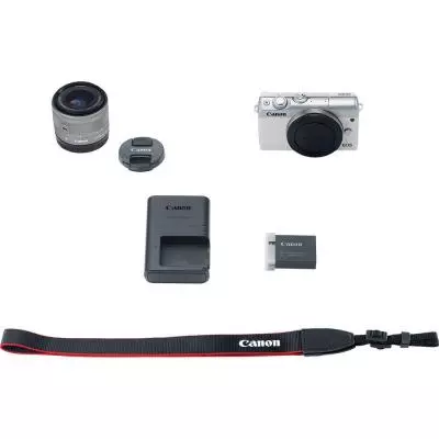 Цифровой фотоаппарат Canon EOS M100 15-45 IS STM Kit White (2210C048) - 10