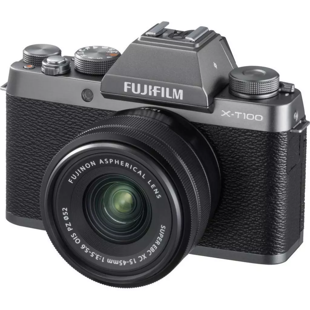 Цифровой фотоаппарат Fujifilm X-T100 + XC 15-45mm F3.5-5.6 Kit Dark Silver (16582684) - 1 Цифровой фотоаппарат Fujifilm X-T100 + XC 15-45mm F3.5-5.6 Kit Dark Silver (16582684) - 1