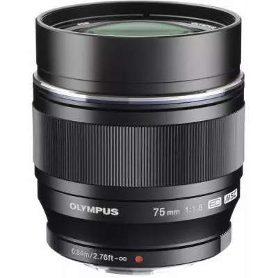 Объектив Olympus ET-M7518 75mm 1:1.8 Black (V311040BE000)