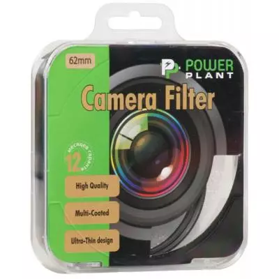 Светофильтр PowerPlant UV 62 мм (UVF62) - 1 Светофильтр PowerPlant UV 62 мм (UVF62) - 1