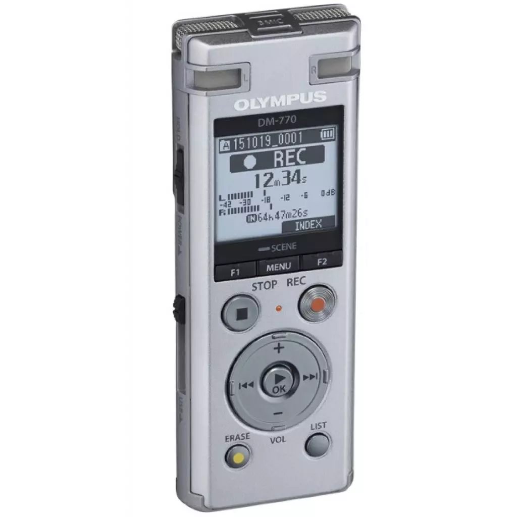 Цифровой диктофон Olympus DM-770 (8GB) (V414131SE000) - 4 Цифровой диктофон Olympus DM-770 (8GB) (V414131SE000) - 4