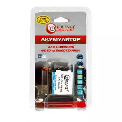 Аккумулятор к фото/видео Extradigital Canon NB-11L (BDC2434) - 3 Аккумулятор к фото/видео Extradigital Canon NB-11L (BDC2434) - 3