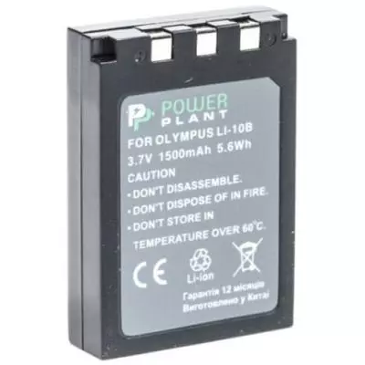 Аккумулятор к фото/видео PowerPlant Olympus LI-10B, Li-12B (DV00DV1056) - 1
