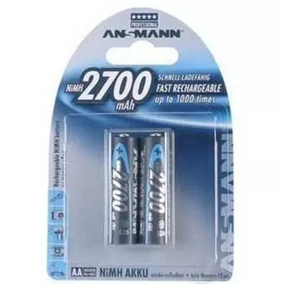 Аккумулятор Ansmann AA 2700mAh * 2 (5030852)