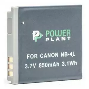 Аккумулятор к фото/видео PowerPlant Canon NB-4L (DV00DV1006)