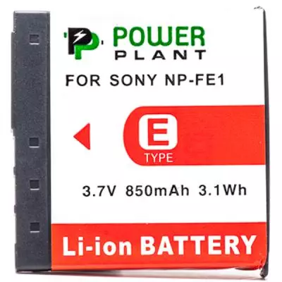 Аккумулятор к фото/видео PowerPlant Sony NP-FE1 (DV00DV1062) - 1 Аккумулятор к фото/видео PowerPlant Sony NP-FE1 (DV00DV1062) - 1