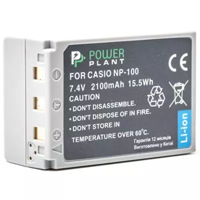Аккумулятор к фото/видео PowerPlant Casio NP-100 (DV00DV1240)