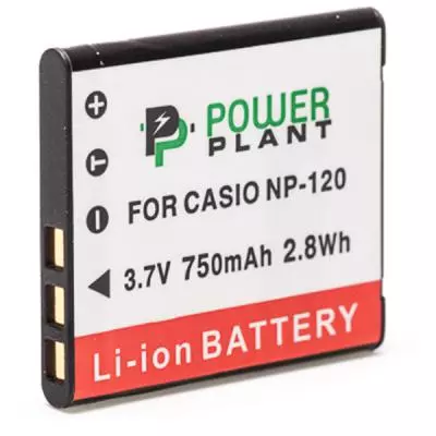 Аккумулятор к фото/видео PowerPlant Casio NP-120 (DV00DV1312) - 1