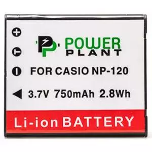 Аккумулятор к фото/видео PowerPlant Casio NP-120 (DV00DV1312)