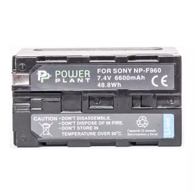 Аккумулятор к фото/видео PowerPlant Sony LED NP-F960 6600mAh (DV00DV1367) - 1