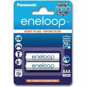 Аккумулятор Panasonic Eneloop AAA 750mAh NI-MH * 2 (BK-4MCCE/2BE)