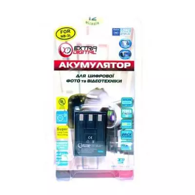 Аккумулятор к фото/видео Extradigital Canon NB-3L (BDC2440) - 2 Аккумулятор к фото/видео Extradigital Canon NB-3L (BDC2440) - 2