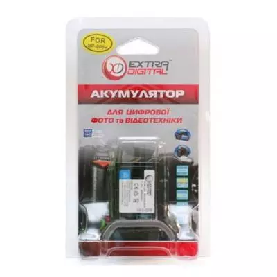 Аккумулятор к фото/видео Extradigital Canon BP-808 Chip (BDC2415) - 2 Аккумулятор к фото/видео Extradigital Canon BP-808 Chip (BDC2415) - 2