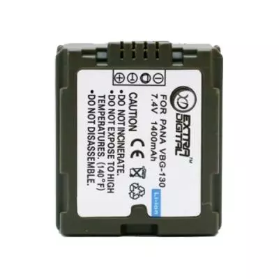 Аккумулятор к фото/видео Extradigital Panasonic VW-VBG130 Chip (BDP2587)