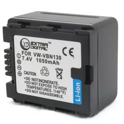 Аккумулятор к фото/видео Extradigital Panasonic VW-VBN130 (DV00DV1361) - 1 Аккумулятор к фото/видео Extradigital Panasonic VW-VBN130 (DV00DV1361) - 1
