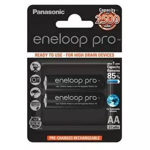 Аккумулятор Panasonic Eneloop Pro AA 2500mAh NI-MH * 2 (BK-3HCDE/2BE)