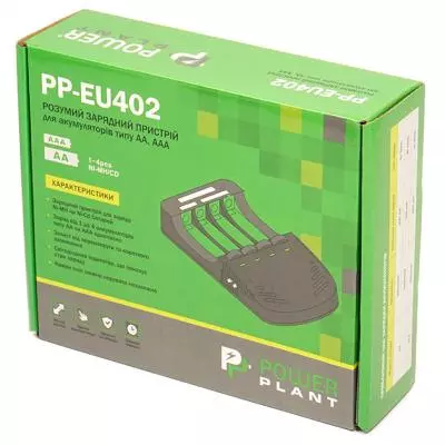Зарядное устройство для аккумуляторов PowerPlant PP-EU402 / АА, AAA (AA620005) - 4 Зарядное устройство для аккумуляторов PowerPlant PP-EU402 / АА, AAA (AA620005) - 4