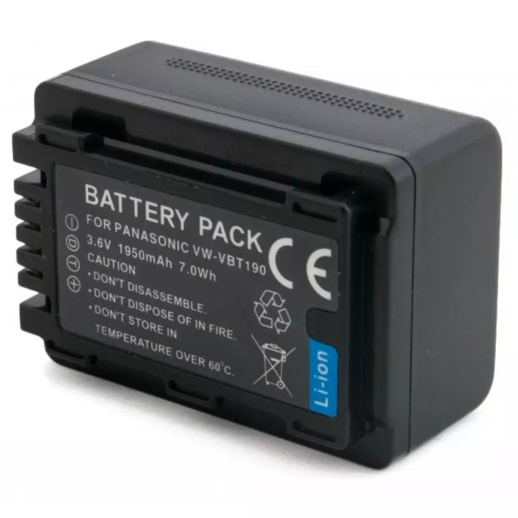 Аккумулятор к фото/видео Extradigital Panasonic VW-VBT190, 1950 mAh (BDP2691) - 1 Аккумулятор к фото/видео Extradigital Panasonic VW-VBT190, 1950 mAh (BDP2691) - 1
