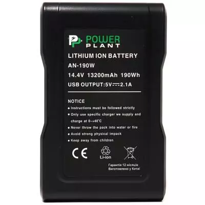 Аккумулятор к фото/видео PowerPlant Sony AN-190W, 13200mAh (DV00DV1418)