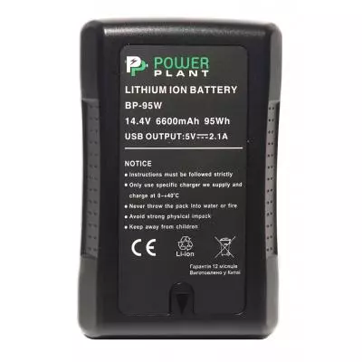 Аккумулятор к фото/видео PowerPlant Sony BP-95W, 6600mAh (DV00DV1414)