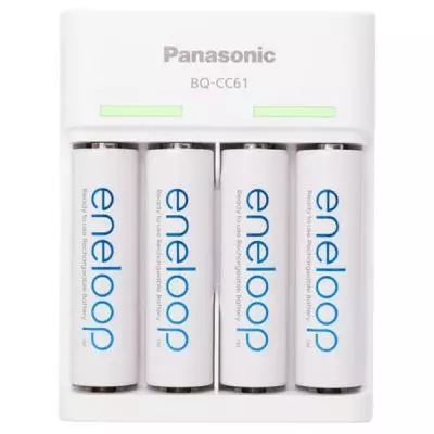 Зарядное устройство для аккумуляторов Panasonic Basic USB Charger+eneloop 4AA 1900 mAh (K-KJ61MCC40USB)