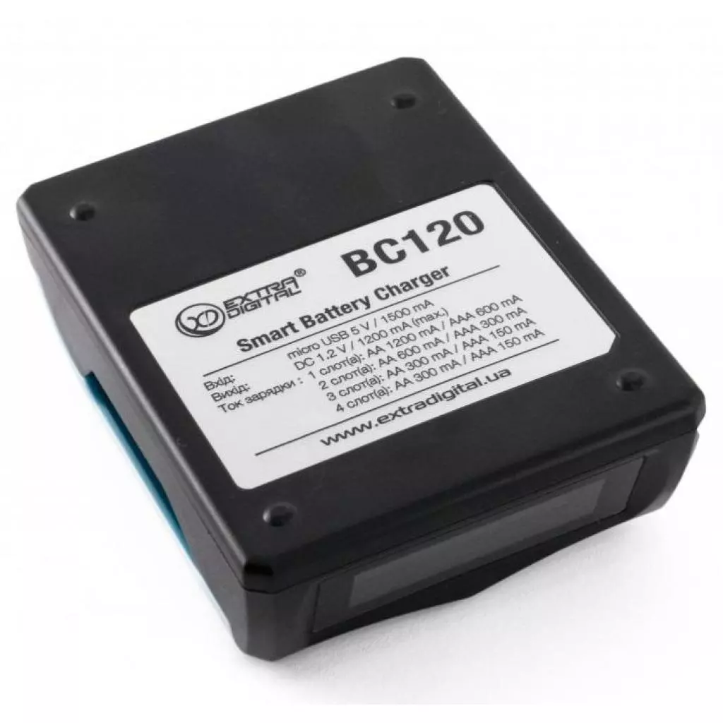 Зарядное устройство для аккумуляторов Extradigital BC120 (AAC2834) - 7 Зарядное устройство для аккумуляторов Extradigital BC120 (AAC2834) - 7