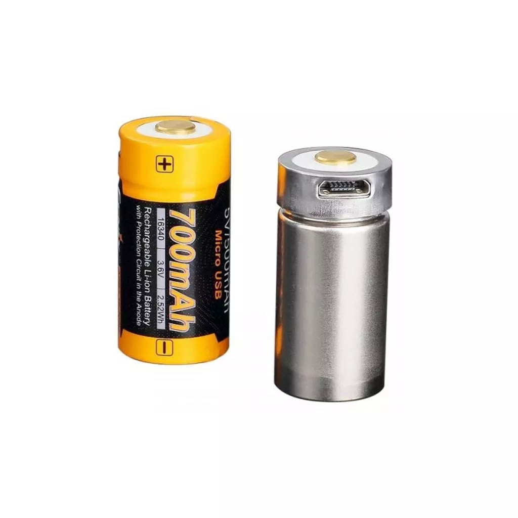 Аккумулятор Fenix 16340 Fenix 700 mAh Li-ion micro usb (ARB-L16-700U) - 2 Аккумулятор Fenix 16340 Fenix 700 mAh Li-ion micro usb (ARB-L16-700U) - 2