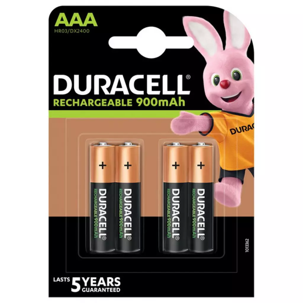 Аккумулятор Duracell AAA HR03 900mAh * 4 (5005015) - 1