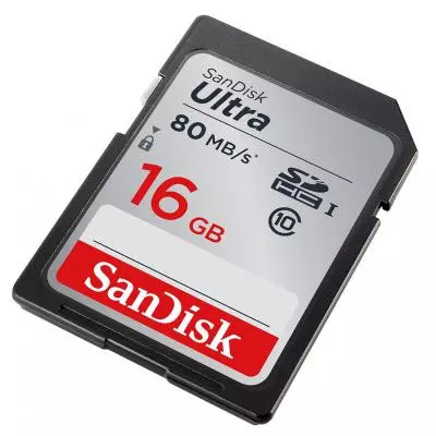 Карта памяти SanDisk 16GB SDHC Ultra Class 10 UHS (SDSDUNC-016G-GN6IN) - 1 Карта памяти SanDisk 16GB SDHC Ultra Class 10 UHS (SDSDUNC-016G-GN6IN) - 1