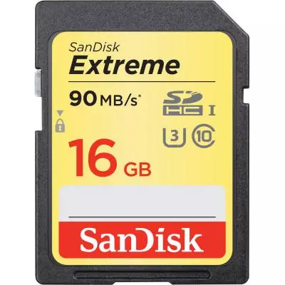 Карта памяти SanDisk 16GB SDHC class 10 UHS-I U3 (SDSDXNE-016G-GNCIN)