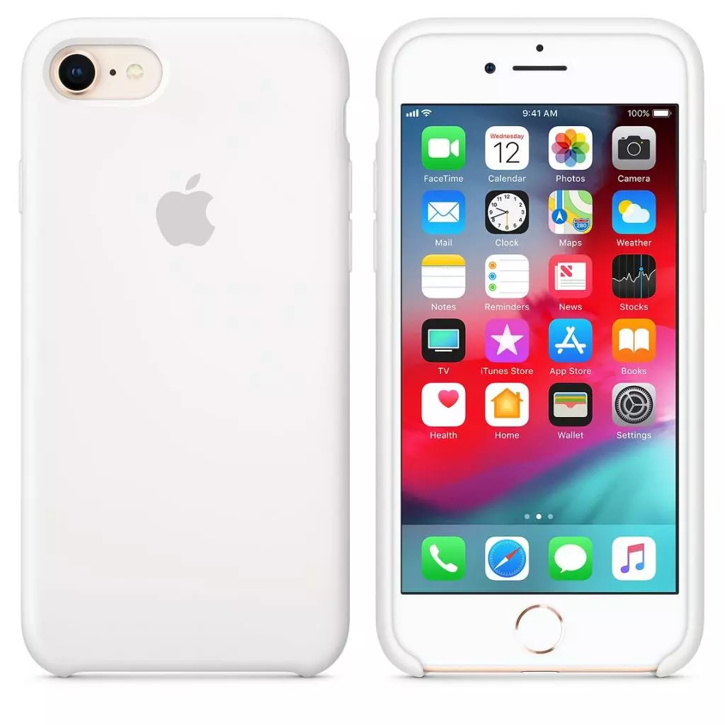 Чехол для моб. телефона Apple iPhone 8 / 7 Silicone Case - White (MQGL2ZM/A)