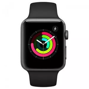 Смарт-часы Apple Watch Series 3 GPS, 42mm SpaceGrey Aluminium Case Black Band (MTF32FS/A)