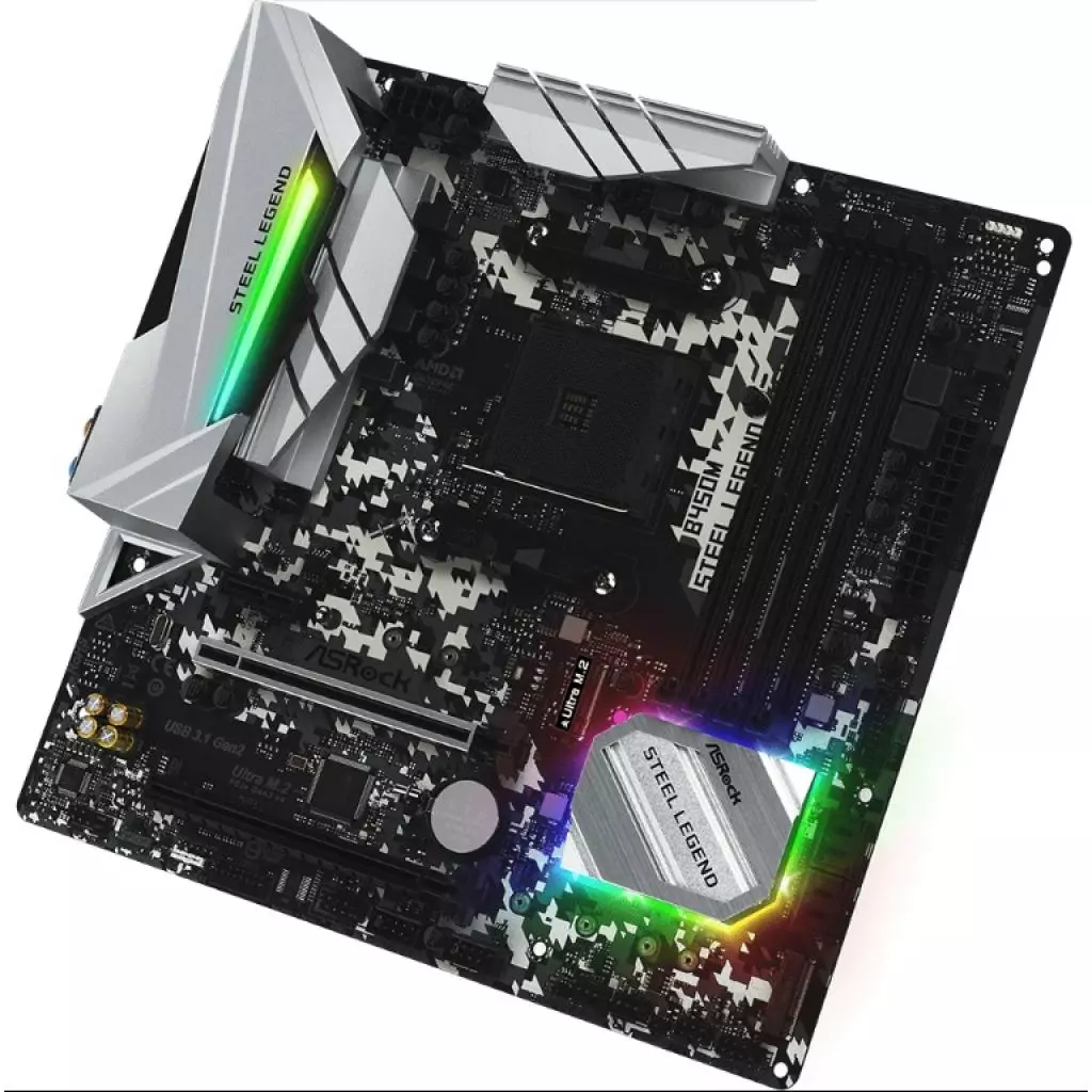 Материнская плата ASRock B450M STEEL LEGEND - 3 Материнская плата ASRock B450M STEEL LEGEND - 3