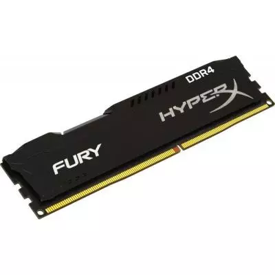 Модуль памяти для компьютера DDR4 4GB 2400 MHz Fury Black Kingston Fury (ex.HyperX) (HX424C15FB/4) - 1