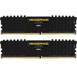 Модуль памяти для компьютера DDR4 16GB (2x8GB) 2666 MHz Vengeance LPX Black Corsair (CMK16GX4M2A2666C16)