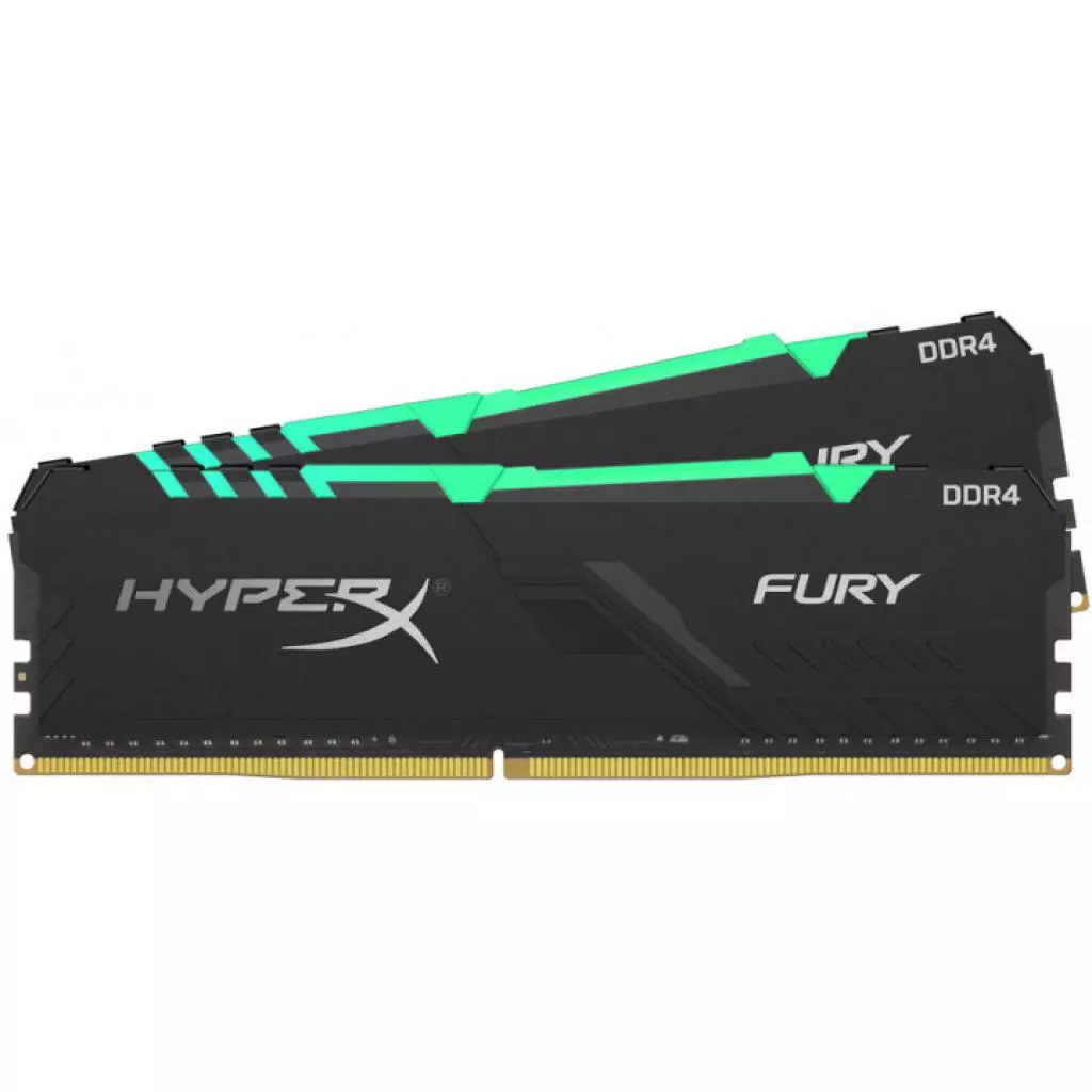 Модуль памяти для компьютера DDR4 16GB (2x8GB) 2666 MHz HyperX Fury Black RGB Kingston Fury (ex.HyperX) (HX426C16FB3AK2/16) - 1 Модуль памяти для компьютера DDR4 16GB (2x8GB) 2666 MHz HyperX Fury Black RGB Kingston Fury (ex.HyperX) (HX426C16FB3AK2/16) - 1