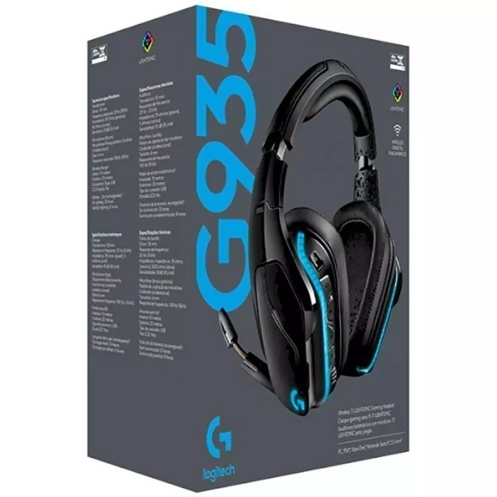 Наушники Logitech G935 Wireless 7.1 Surround Sound LIGHTSYNC Gaming Headset (981-000744) - 4 Наушники Logitech G935 Wireless 7.1 Surround Sound LIGHTSYNC Gaming Headset (981-000744) - 4