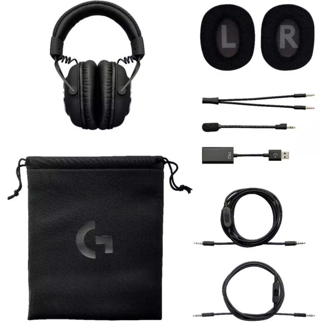 Наушники Logitech G PRO Gaming Headset BLACK USB (981-000812) - 4 Наушники Logitech G PRO Gaming Headset BLACK USB (981-000812) - 4