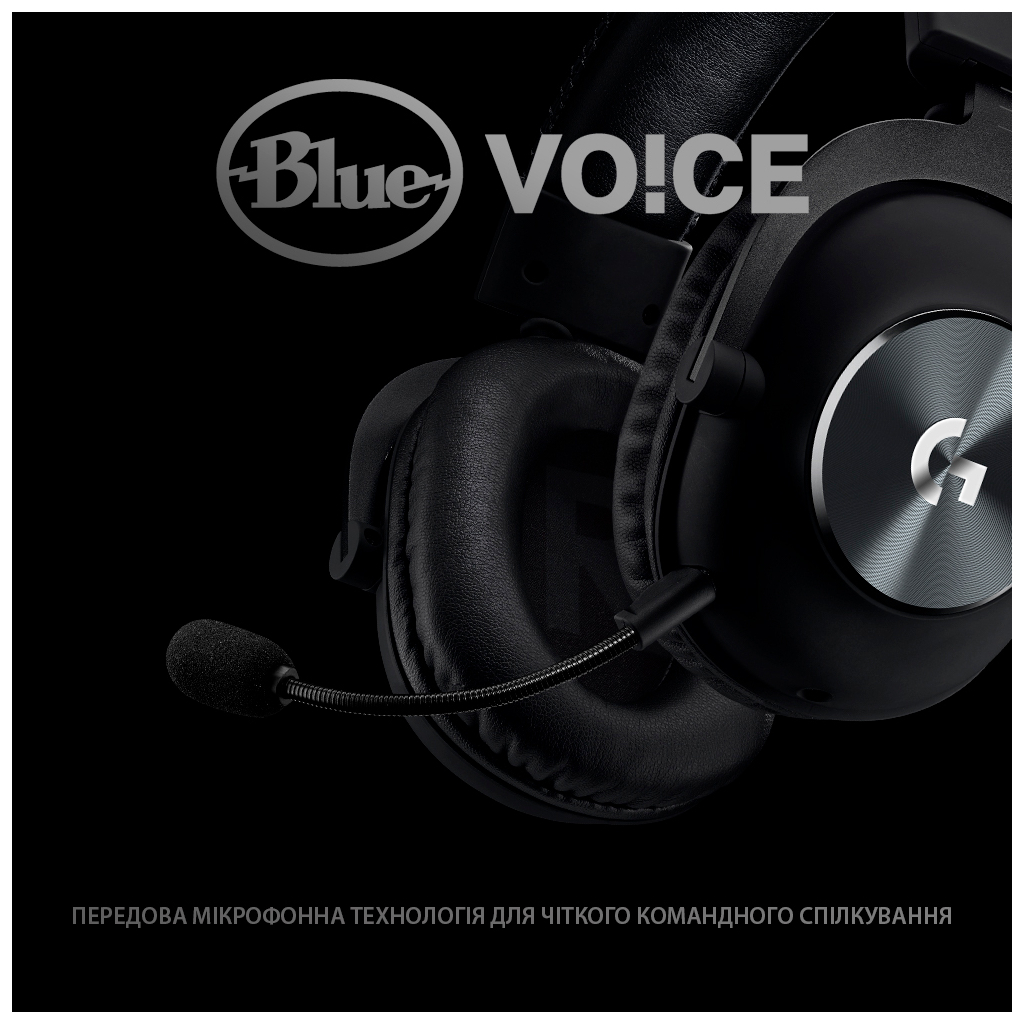 Наушники Logitech G PRO X Gaming Headset BLACK USB (981-000818) - 7