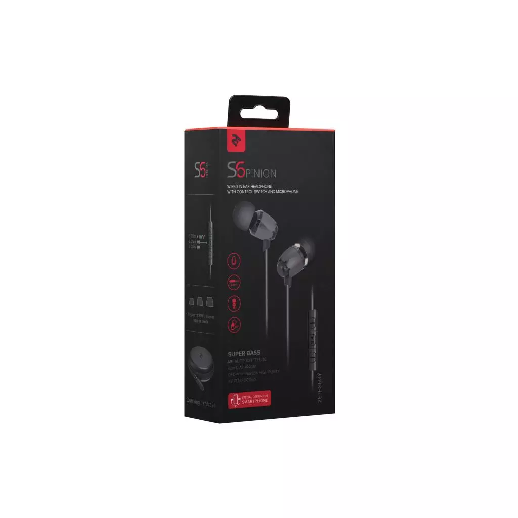 Наушники 2E S6 Pinion Сірий (2E-IES6GY) - 5