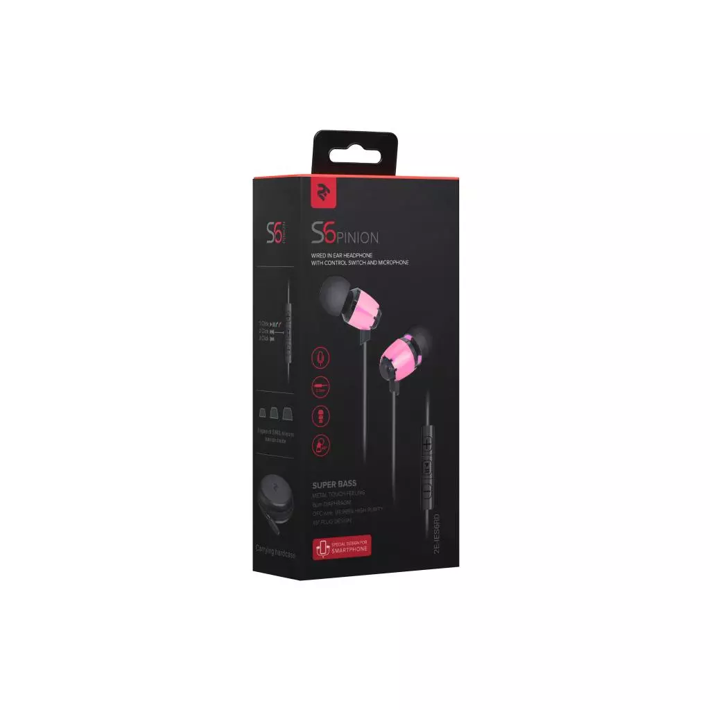 Наушники 2E S6 Pinion Червоний (2E-IES6RD) - 5