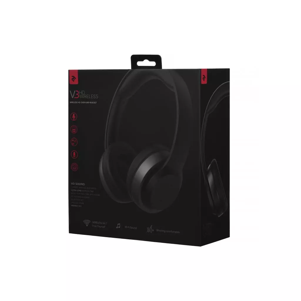 Наушники 2E V3 HD Over Ear Wireless Mic (2E-OEV3WBK) - 7